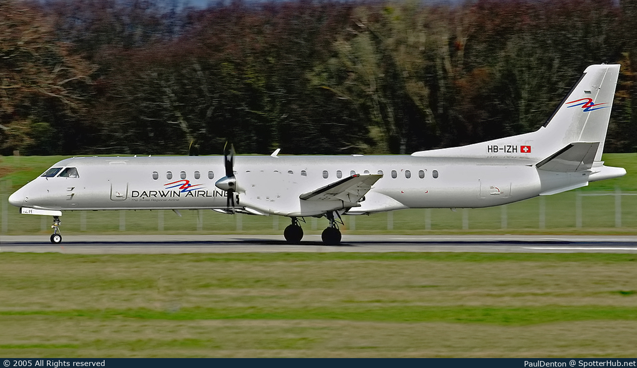 Photo of HB-IZH - Saab 2000 operated by Darwin Airline