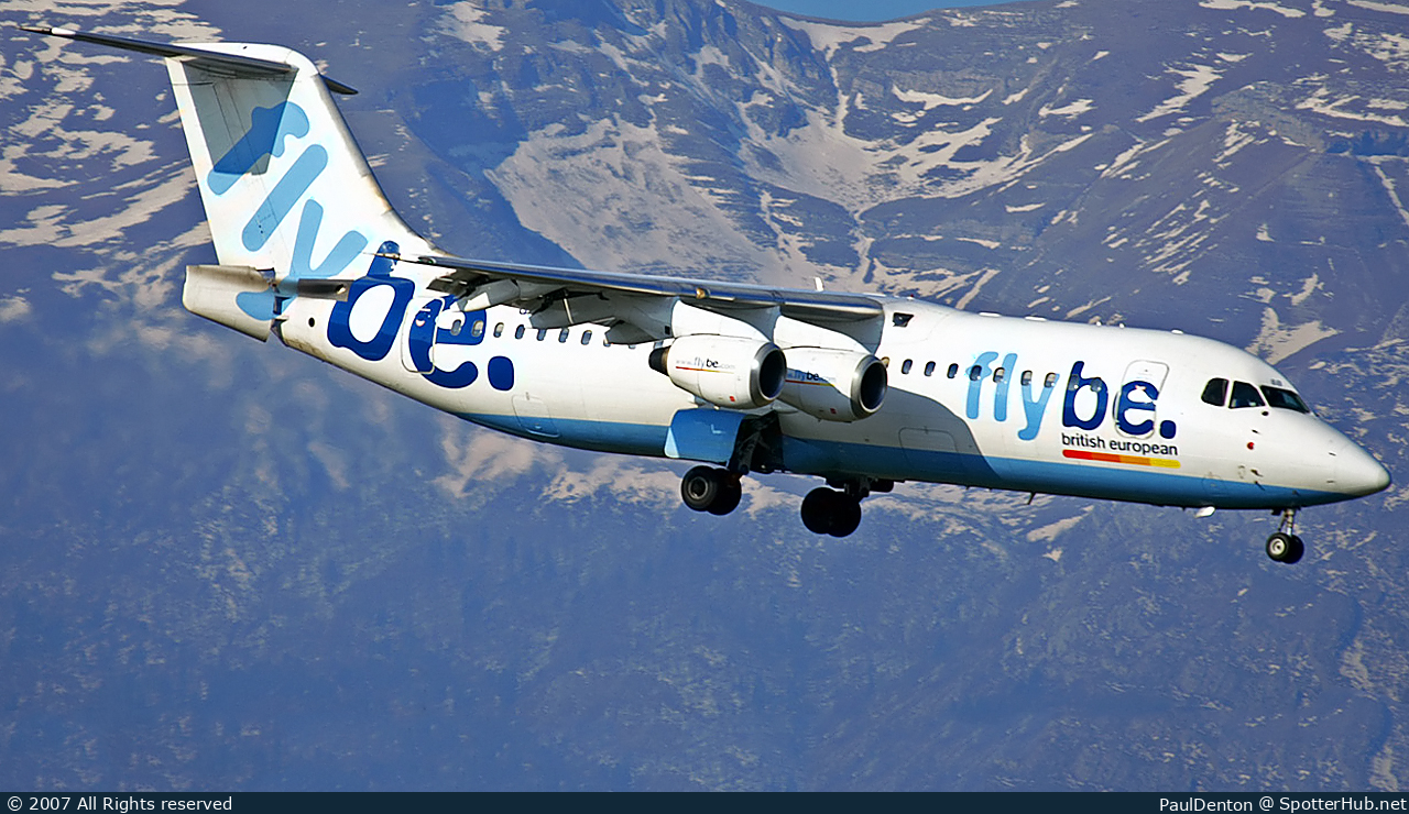 Photo of G-JEBB - British Aerospace 146-300 operated by flybe
