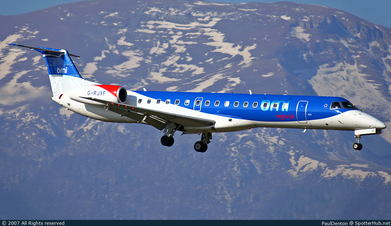 Photo of G-RJXF - Embraer ERJ-145EP operated by bmi Regional