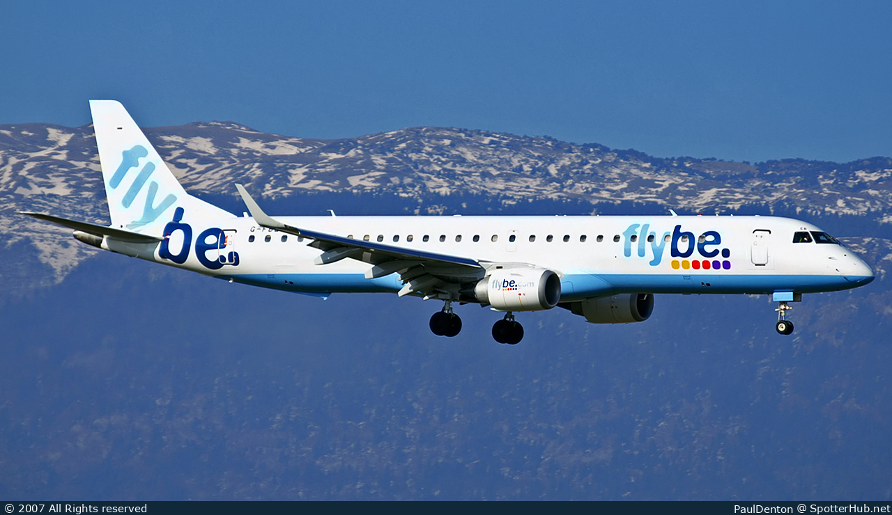 Photo of G-FBEB - Embraer ERJ-195LR operated by flybe