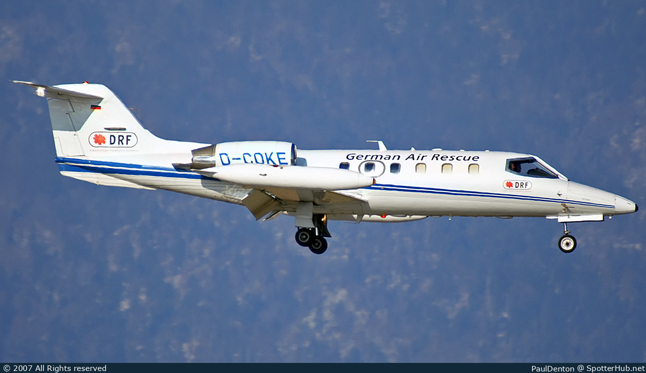 Photo of D-COKE - Bombardier Learjet 35A operated by DRF Luftrettung