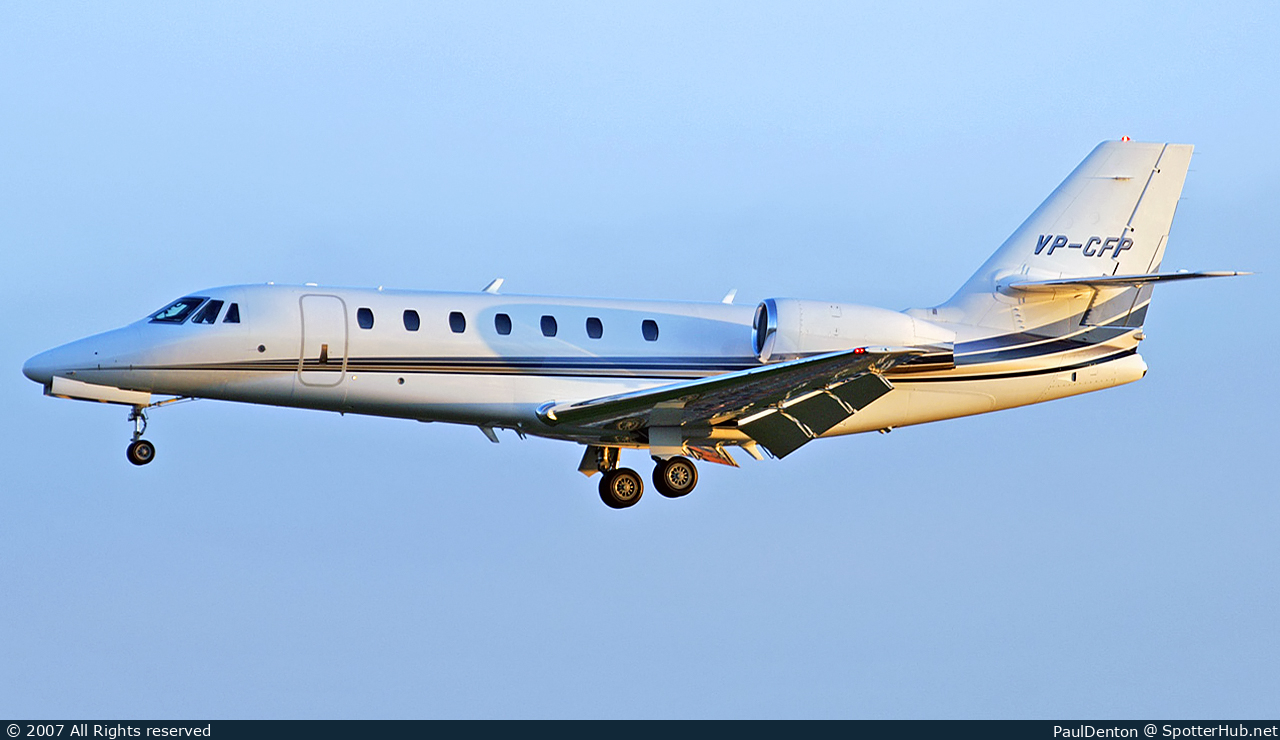 Photo of VP-CFP - Cessna 680 Citation Sovereign operated by Weber Management