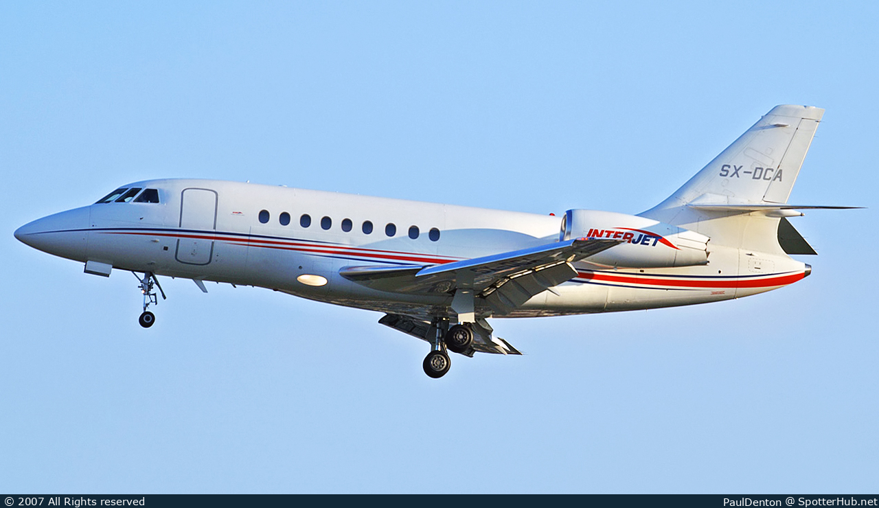 Photo of SX-DCA - Dassault Falcon 2000EX operated by Interjet Hellenic