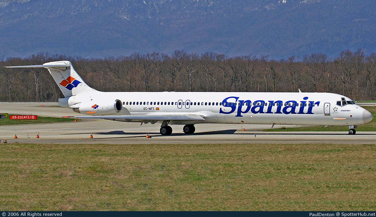 Photo of EC-HFT - McDonnell Douglas MD-82 operated by Spanair