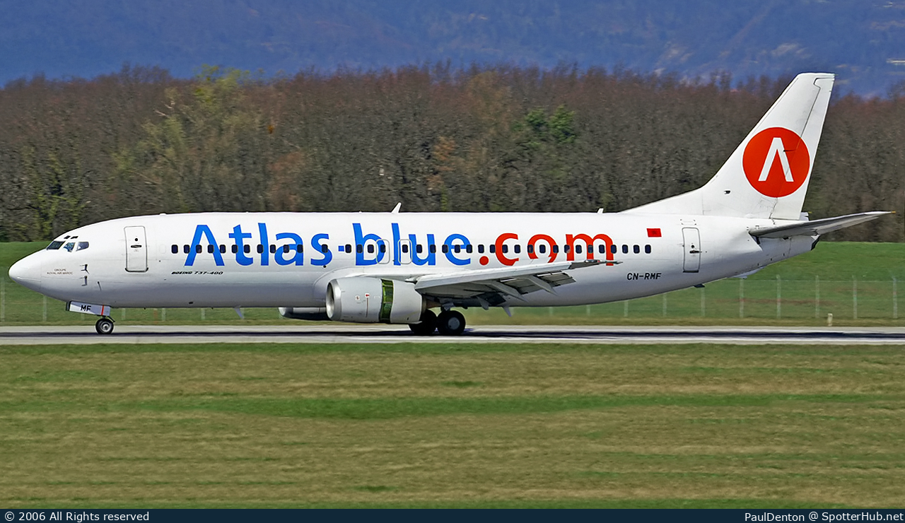 Photo of CN-RMF - Boeing 737-4B6 operated by Atlas Blue (opb Royal Air Maroc)
