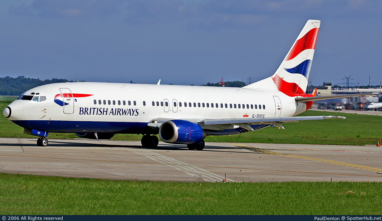 Photo of G-DOCV - Boeing 737-436 operated by British Airways