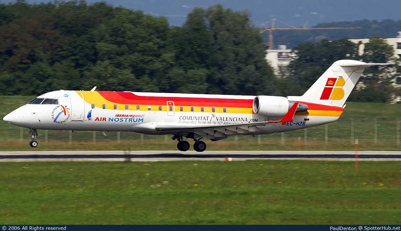 Photo of EC-HZR - Bombardier CRJ-200ER operated by Iberia Regional (opb Air Nostrum)