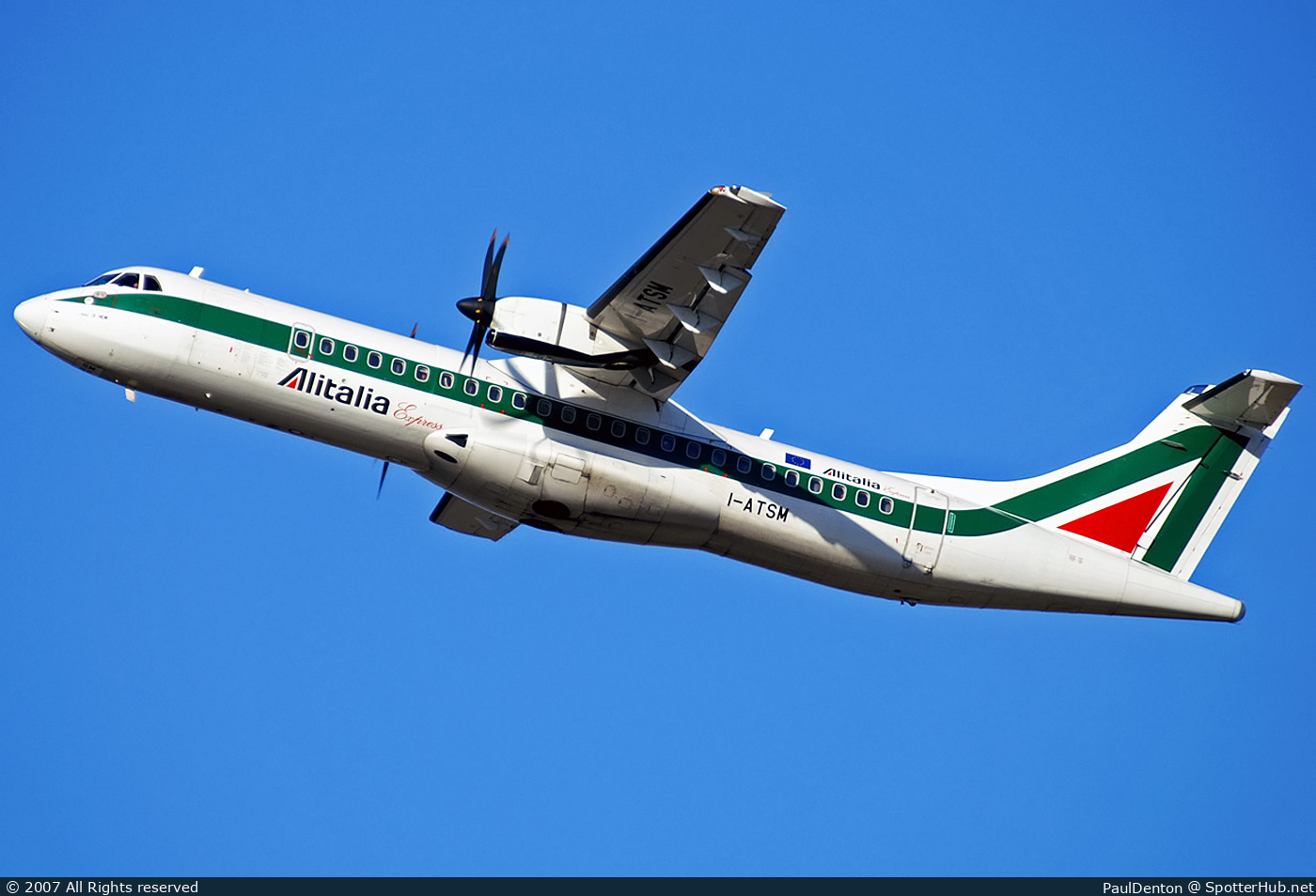 Photo of I-ATSM - ATR 72-500 operated by Alitalia Express