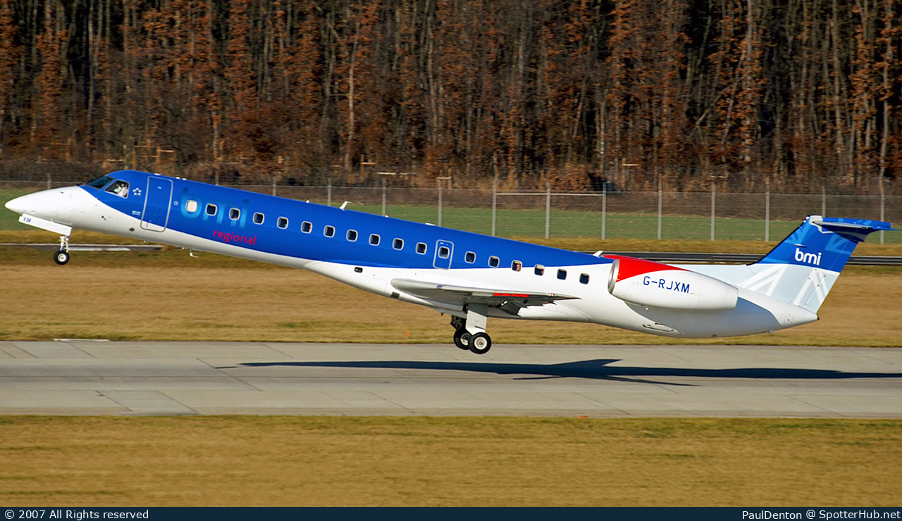 Photo of G-RJXM - Embraer ERJ-145MP operated by bmi Regional
