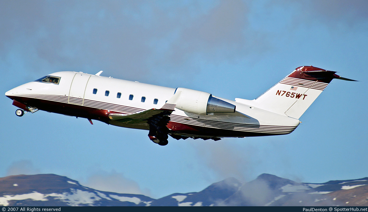 Photo of N765WT - Bombardier Challenger 601-3A operated by Private