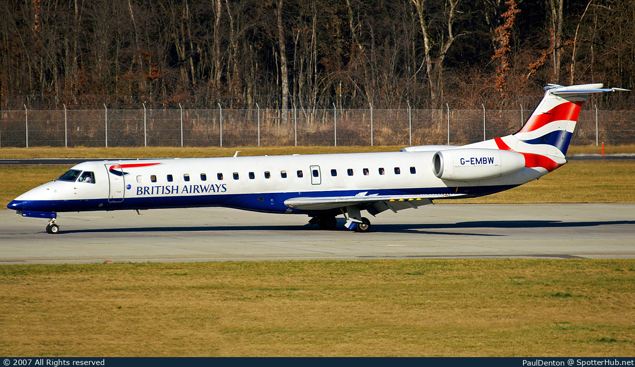 Photo of G-EMBW - Embraer ERJ-145EU operated by BA Connect