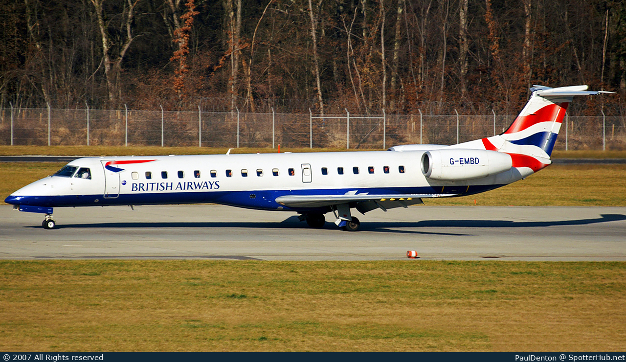 Photo of G-EMBD - Embraer ERJ-145EP operated by BA Connect
