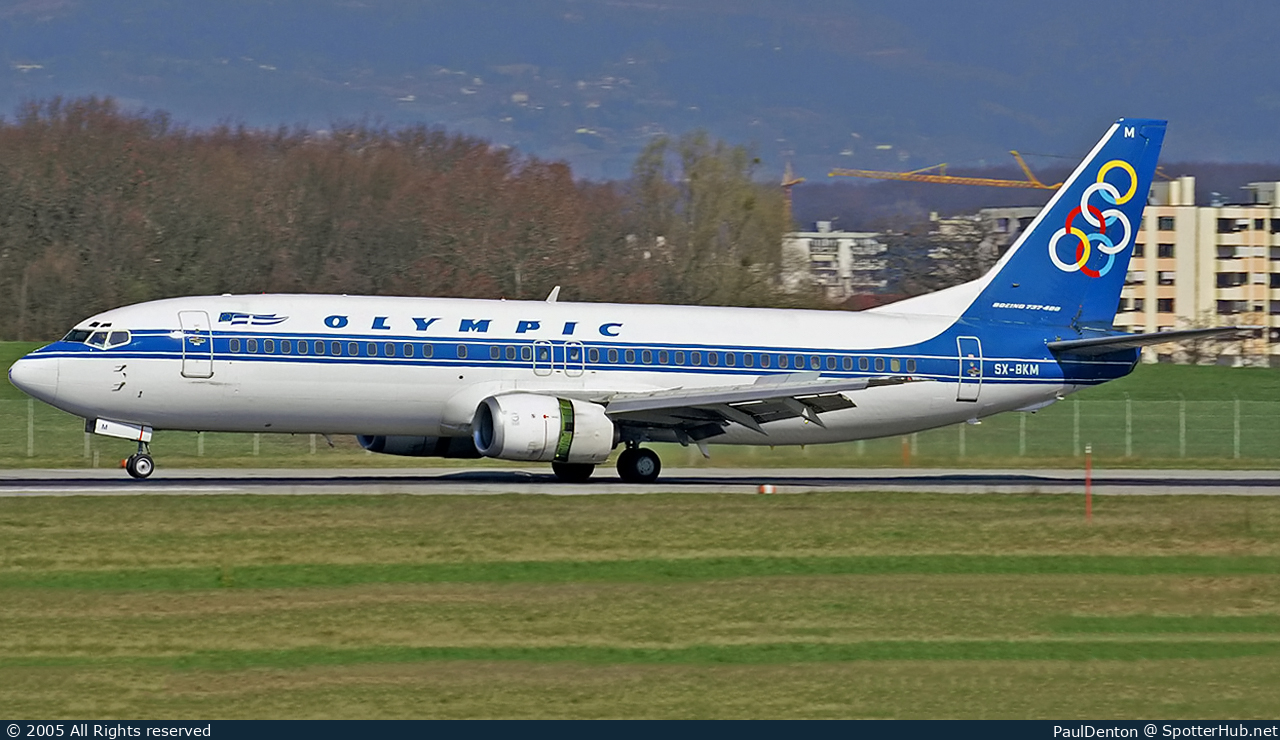 Photo of SX-BKM - Boeing 737-4Q8 operated by Olympic Airlines