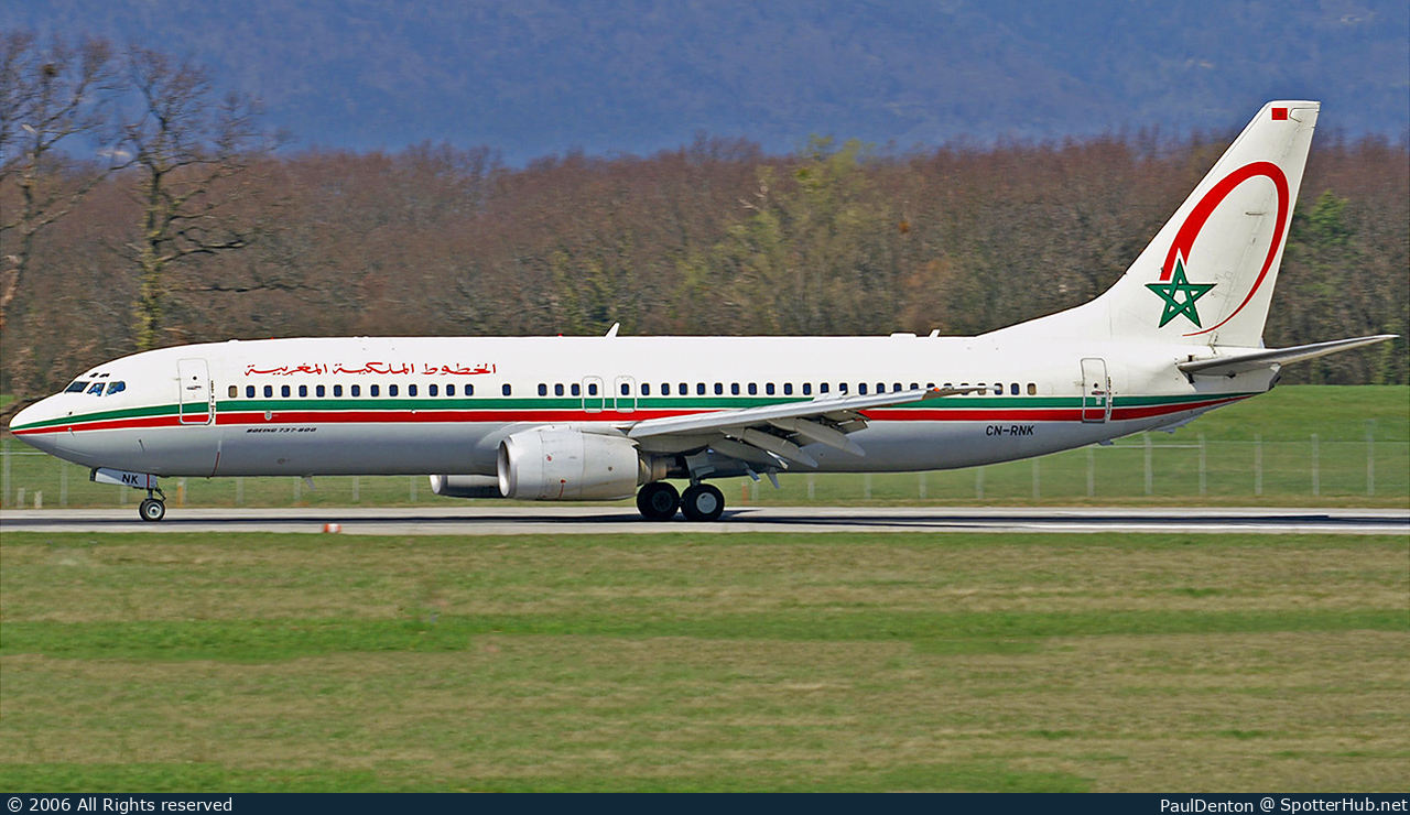 Photo of CN-RNK - Boeing 737-8B6 operated by Royal Air Maroc