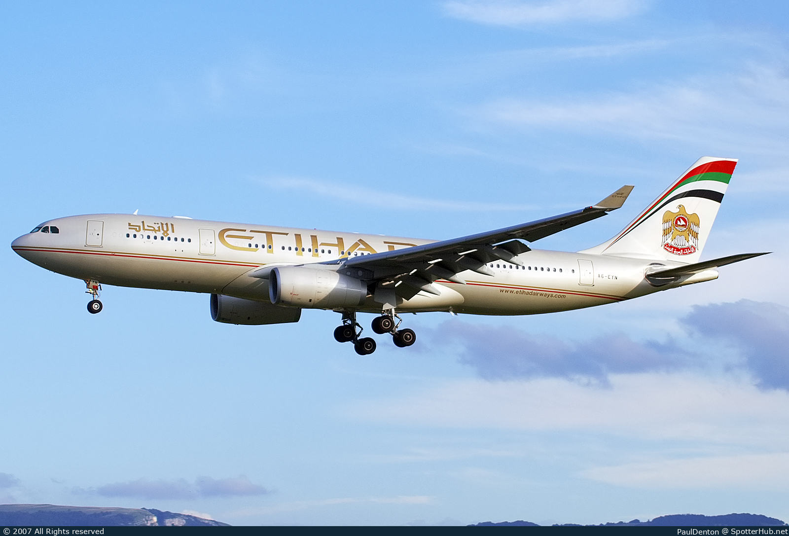 Photo of A6-EYN - Airbus A330-243 operated by Etihad Airways