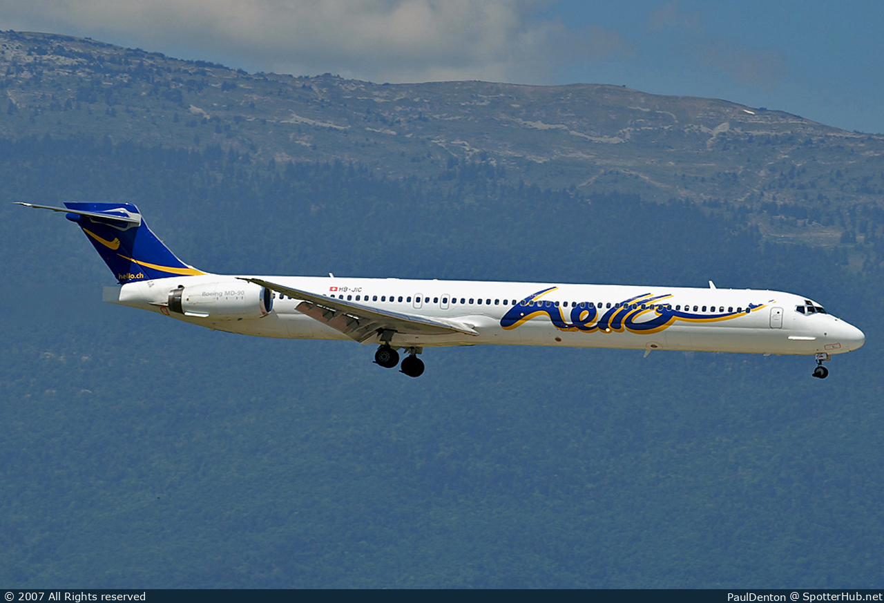 Photo of HB-JIC - McDonnell Douglas MD-90 operated by Hello