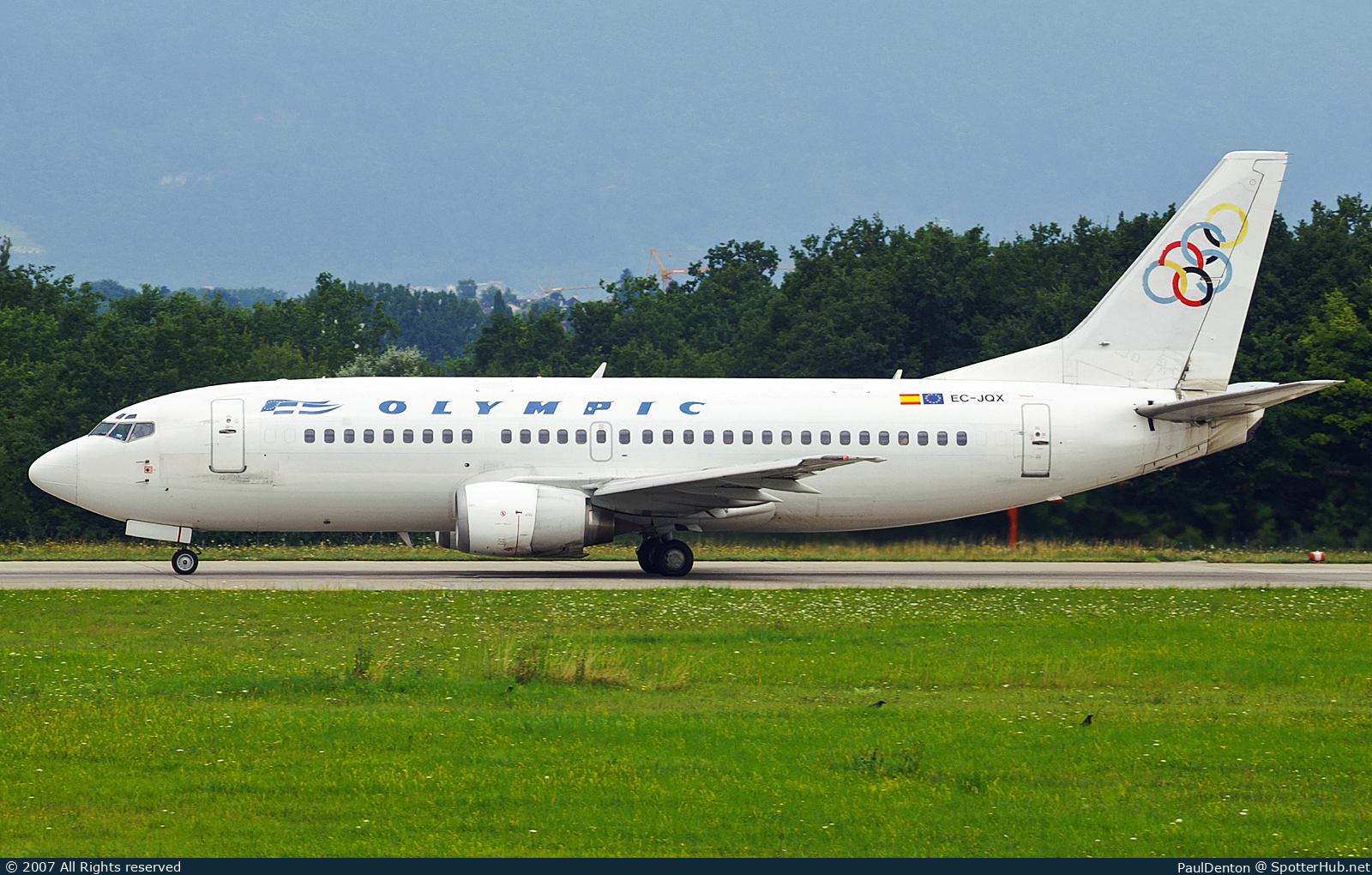 Photo of EC-JQX - Boeing 737-329 operated by Olympic Airlines (opb Hola Airlines)