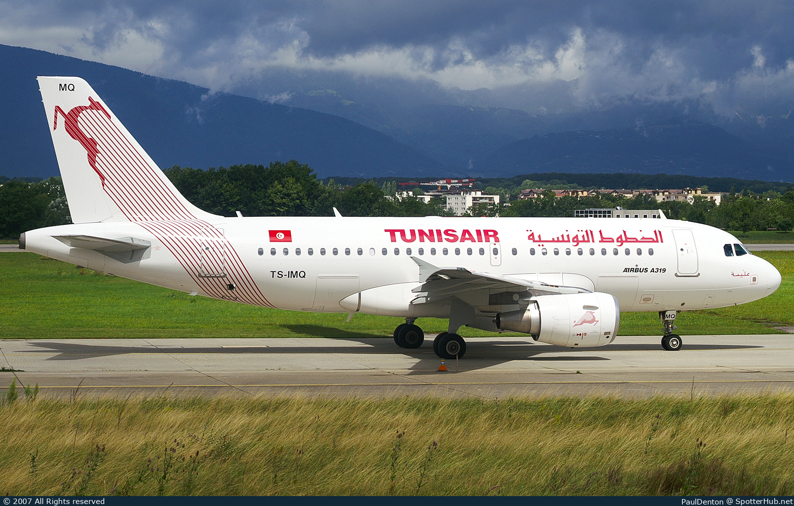 Photo of TS-IMQ - Airbus A319-112 operated by Tunisair