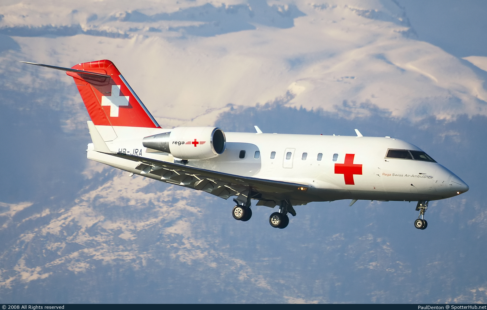 Photo of HB-JRA - Bombardier Challenger 604 operated by Rega Swiss Air-Rescue