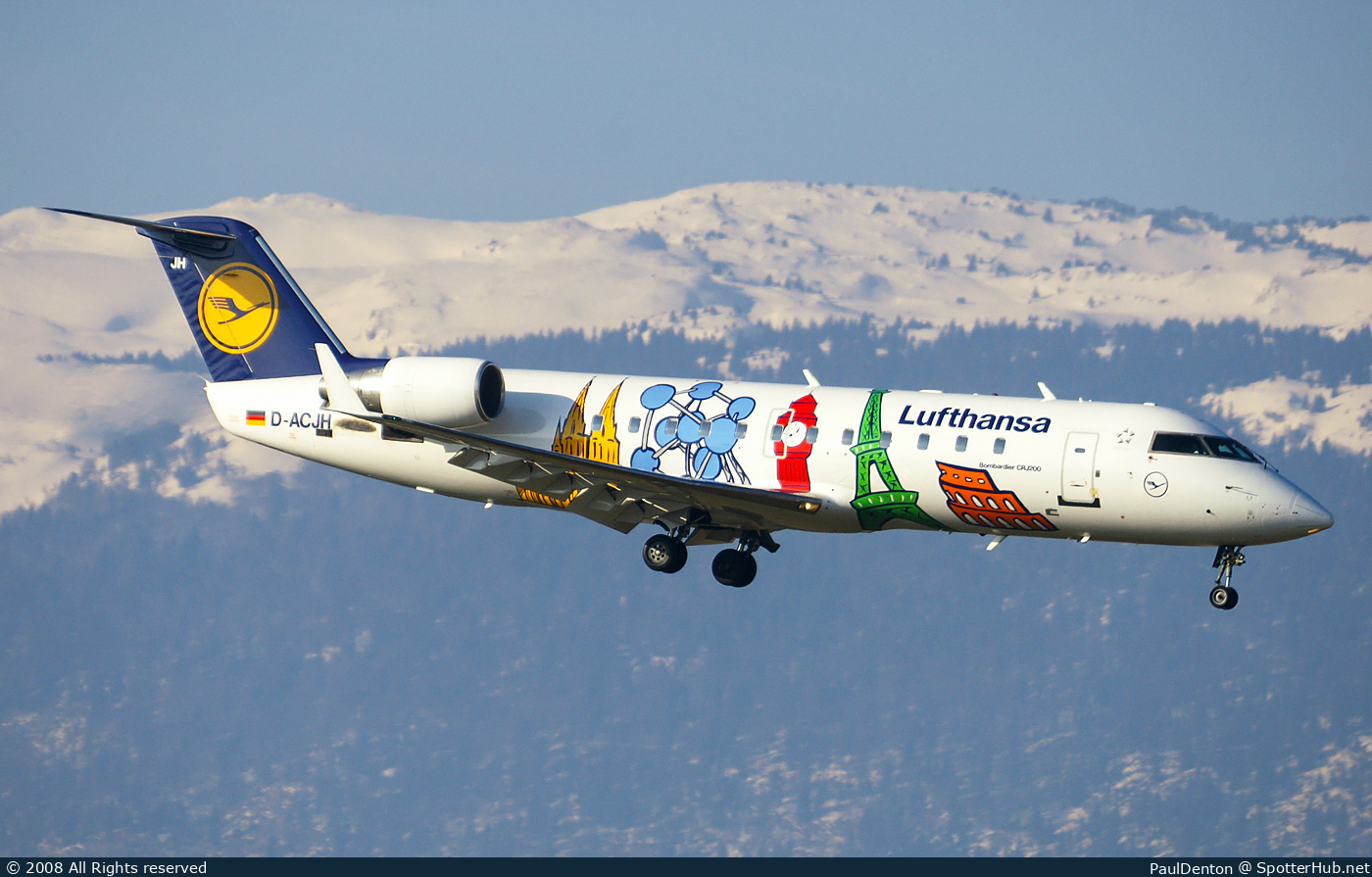 Photo of D-ACJH - Bombardier CRJ-200LR operated by Lufthansa CityLine