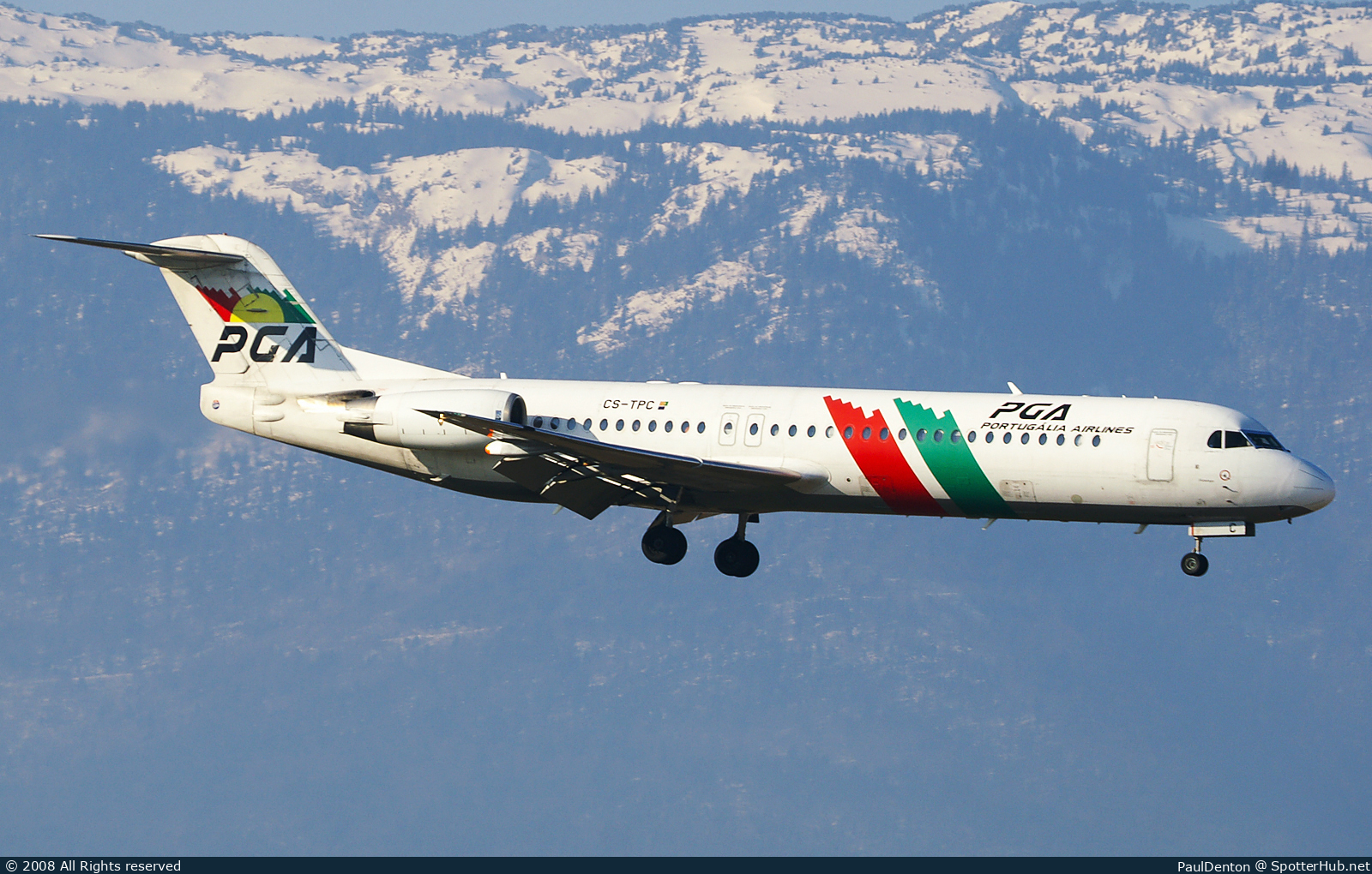 Photo of CS-TPC - Fokker 100 operated by Portugália Airlines