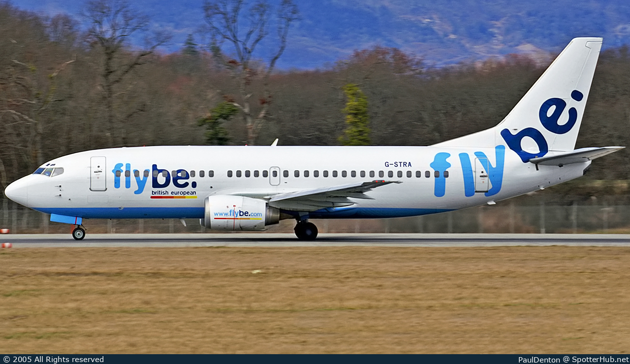 Photo of G-STRA - Boeing 737-3S3 operated by flybe (opb Astraeus Airlines)