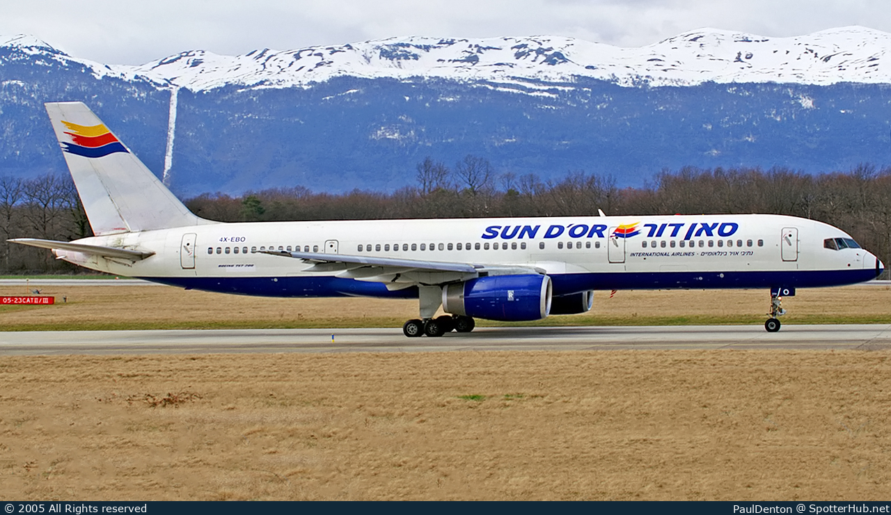 Photo of 4X-EBO - Boeing 757-236 operated by Sun d'Or (opb El Al Israel Airlines)