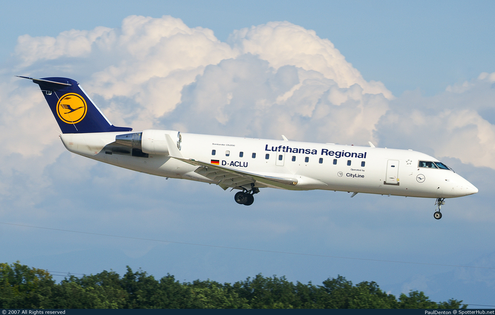 Photo of D-ACLU - Bombardier CRJ-200LR operated by Lufthansa CityLine