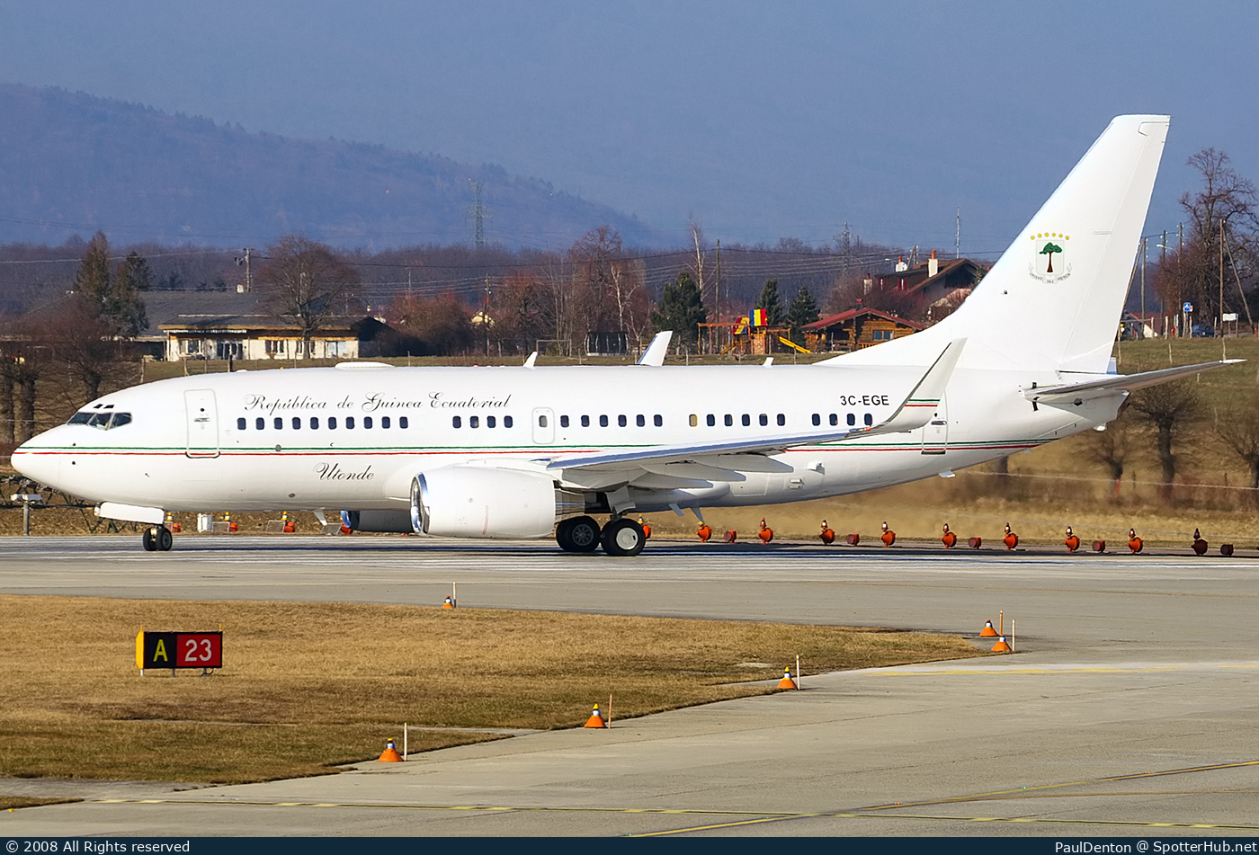 Photo of 3C-EGE - Boeing 737-7FB(BBJ) operated by Government of Equatorial Guinea