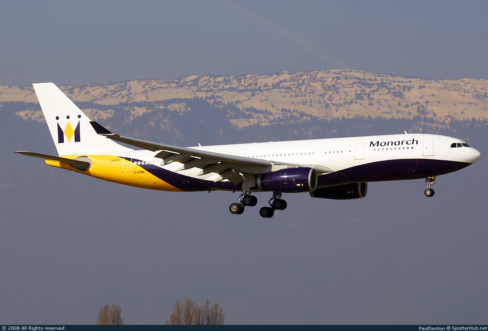 Photo of G-EOMA - Airbus A330-243 operated by Monarch Airlines