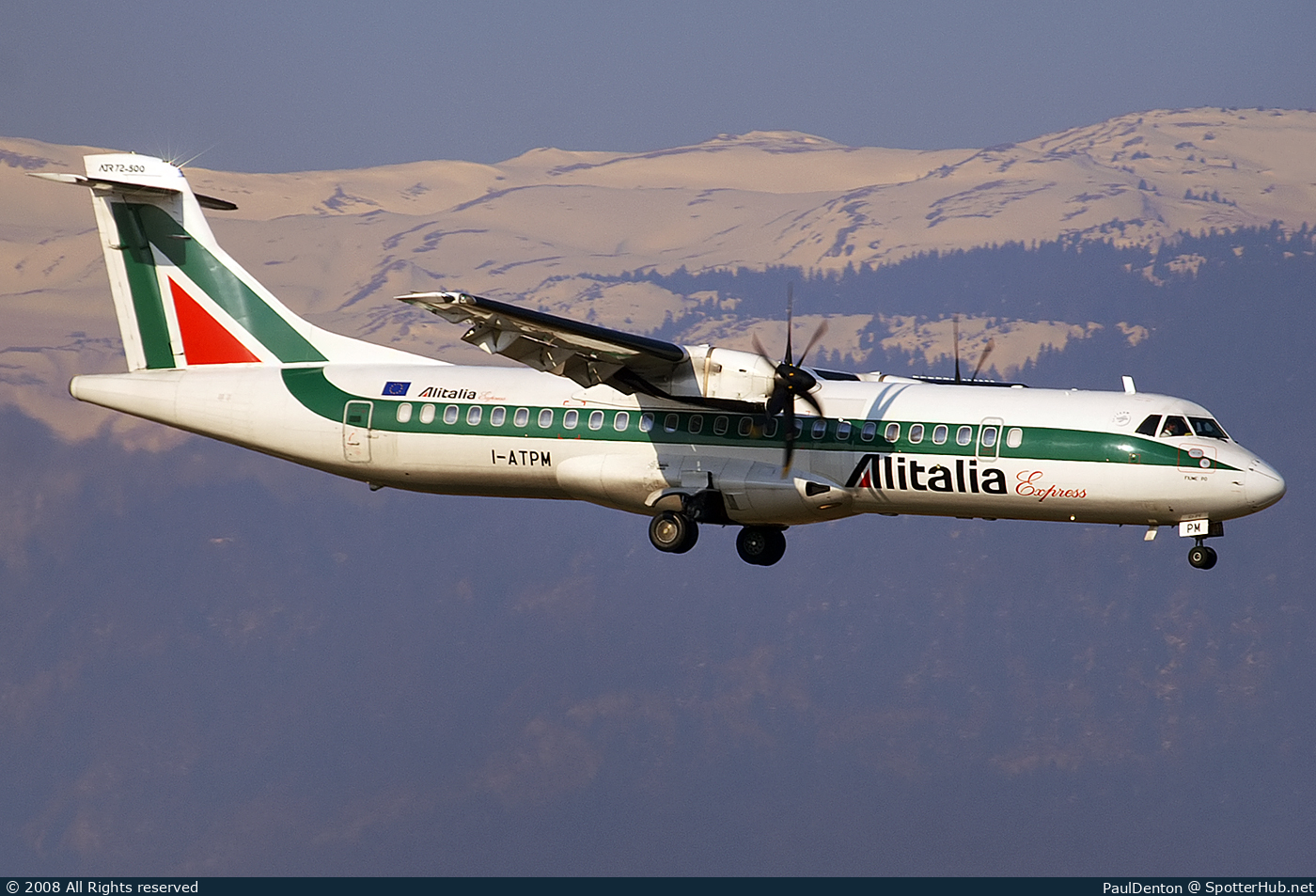 Photo of I-ATPM - ATR 72-500 operated by Alitalia Express