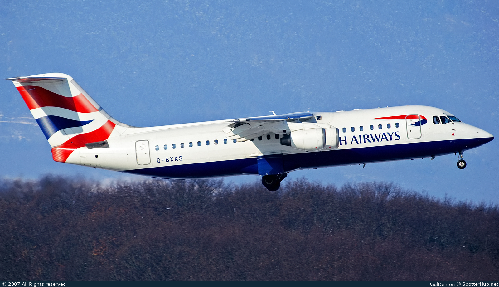 Photo of G-BXAS - British Aerospace Avro RJ100 operated by BA Connect