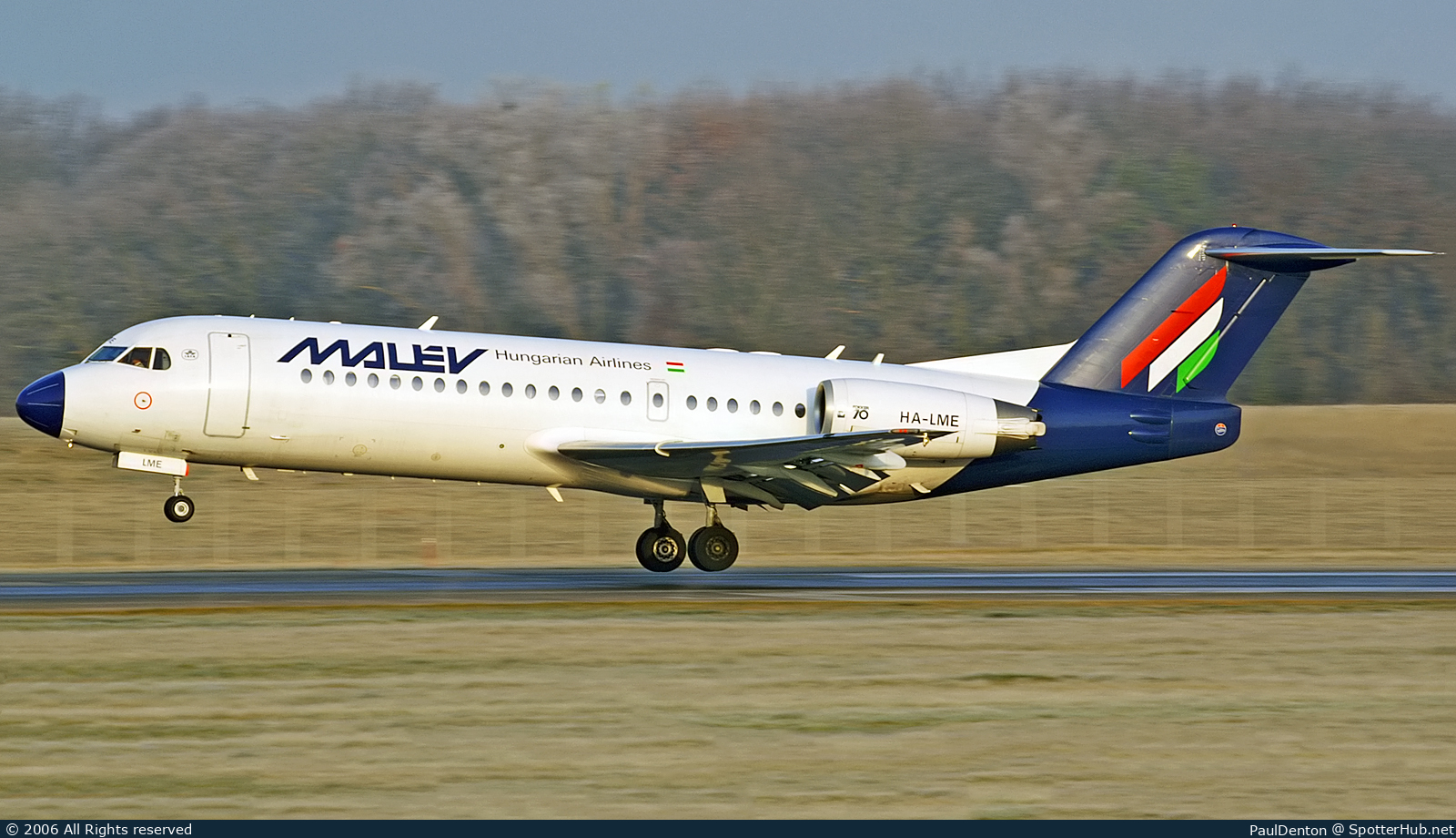 Photo of HA-LME - Fokker 70 operated by Malév Hungarian Airlines