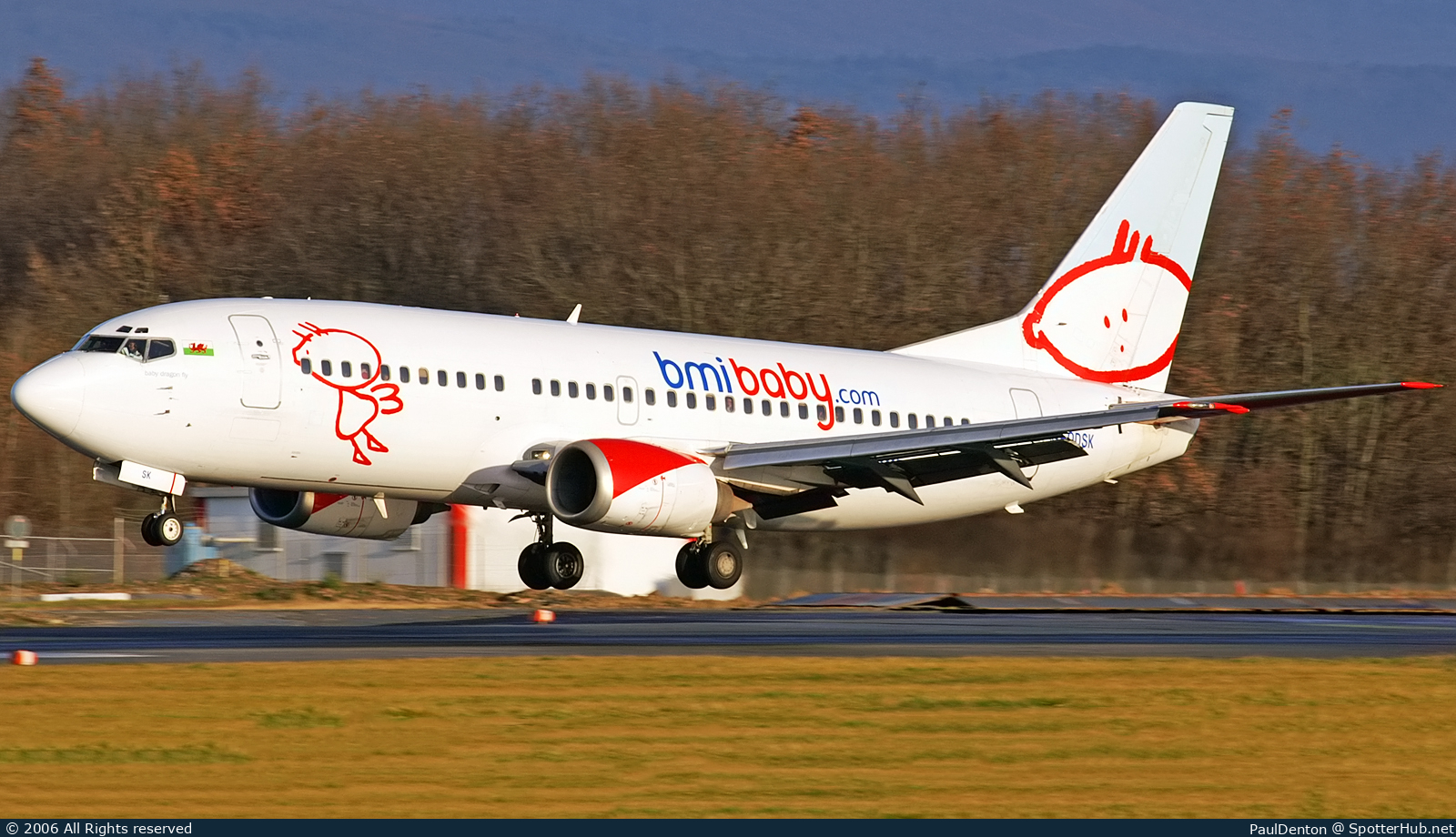 Photo of G-ODSK - Boeing 737-37Q operated by bmibaby