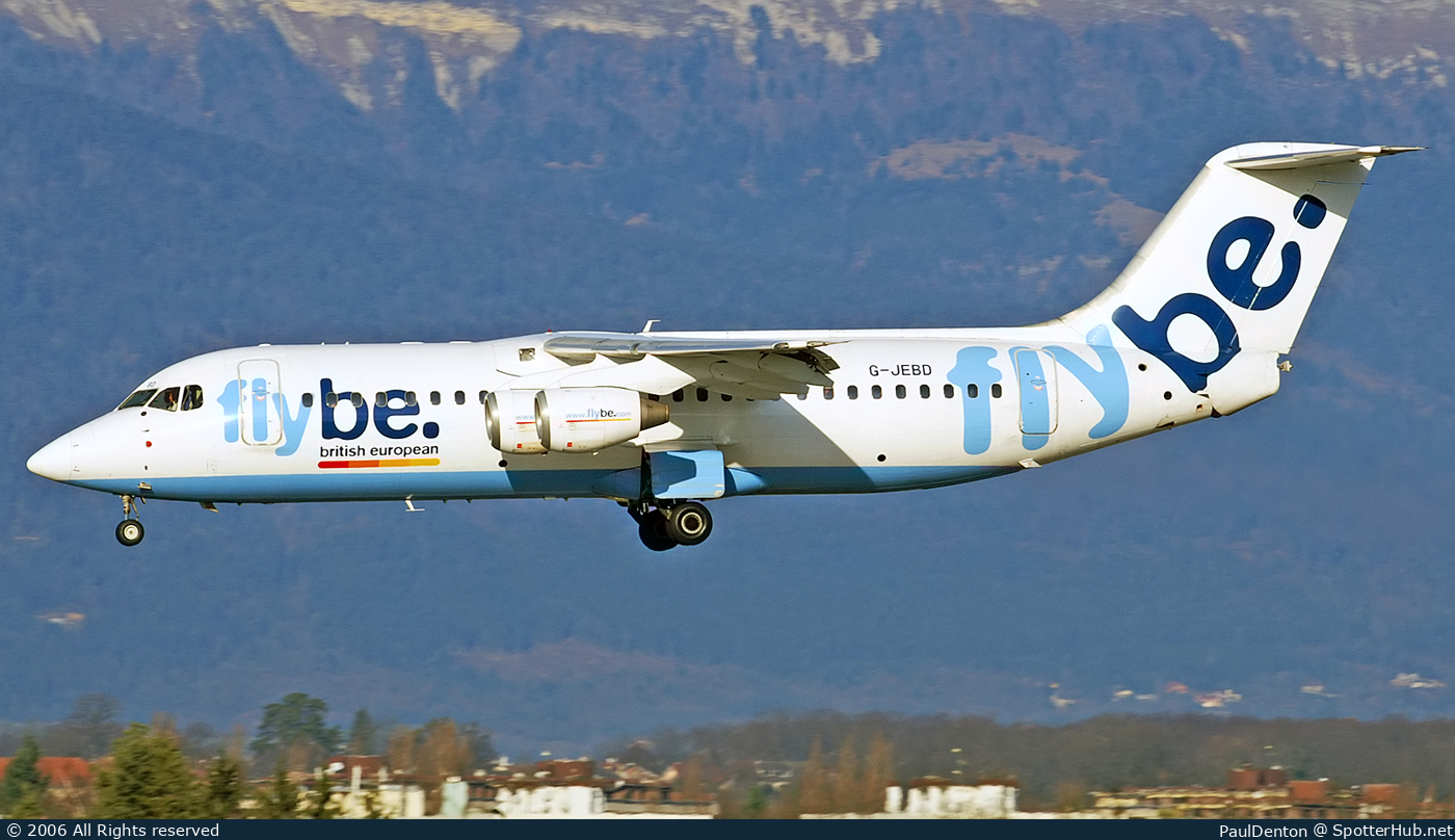 Photo of G-JEBD - British Aerospace 146-300 operated by flybe