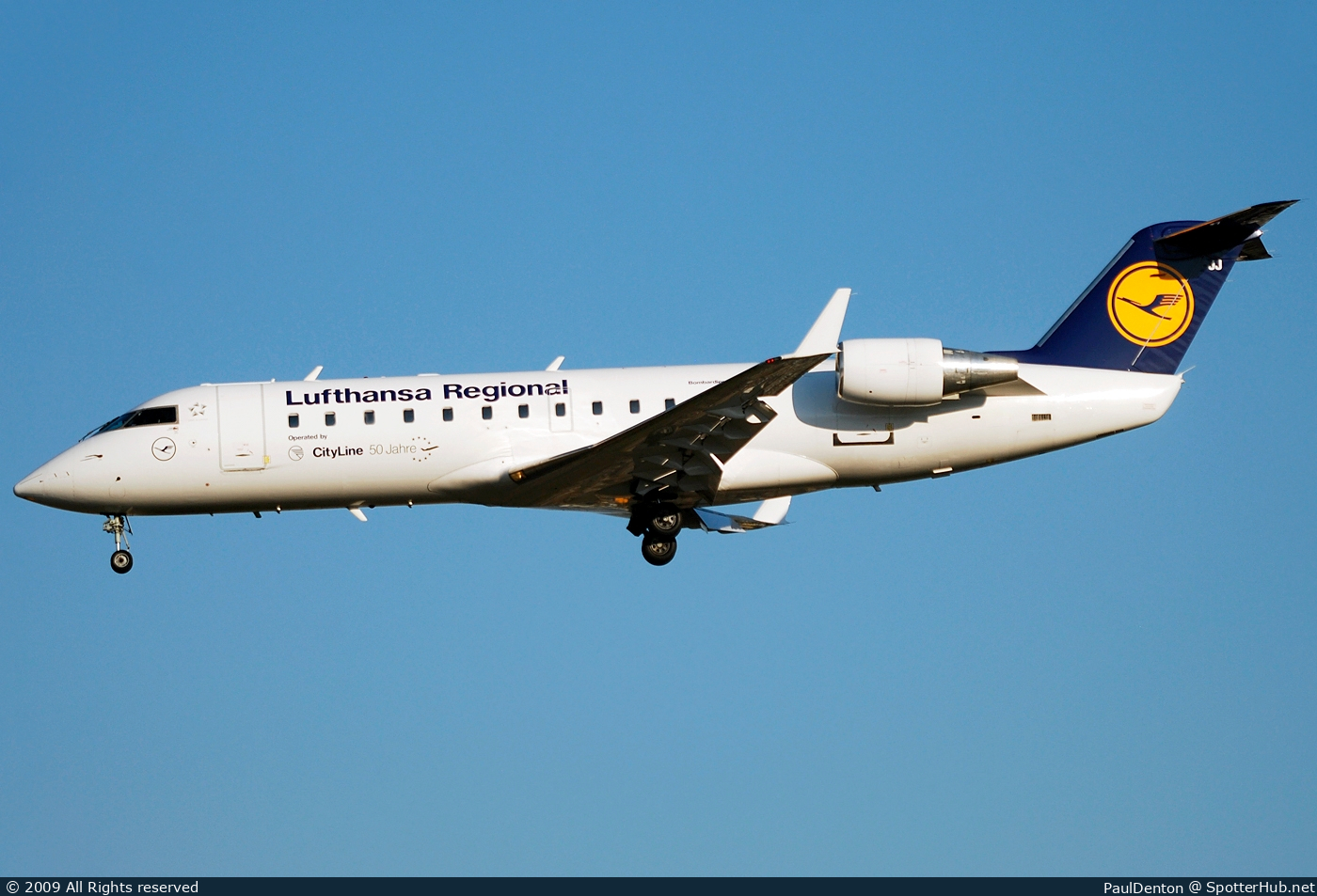 Photo of D-ACJJ - Bombardier CRJ-200LR operated by Lufthansa CityLine