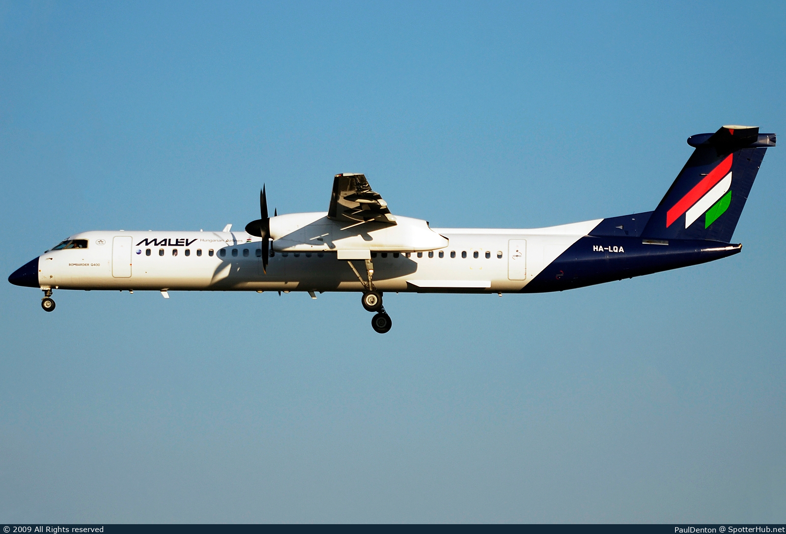 Photo of HA-LQA - Bombardier DHC-8-402 Dash 8 Q400 operated by Malév Hungarian Airlines