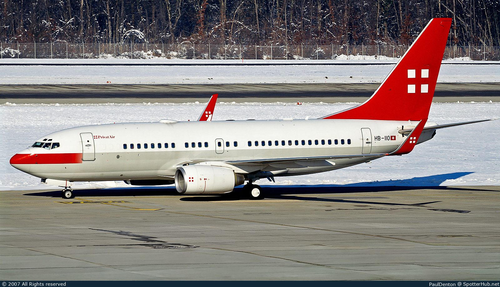 Photo of HB-IIO - Boeing 737-7AK(BBJ) operated by PrivatAir