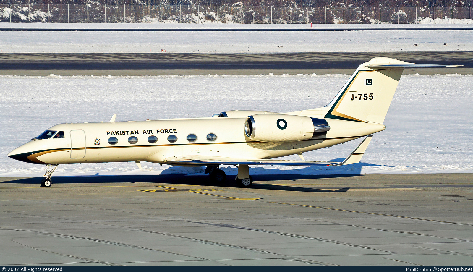 Photo of J-755 - Gulfstream GIV-SP operated by Pakistan Air Force