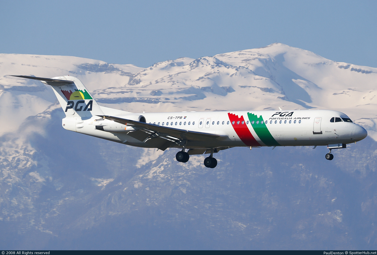 Photo of CS-TPB - Fokker 100 operated by Portugália Airlines