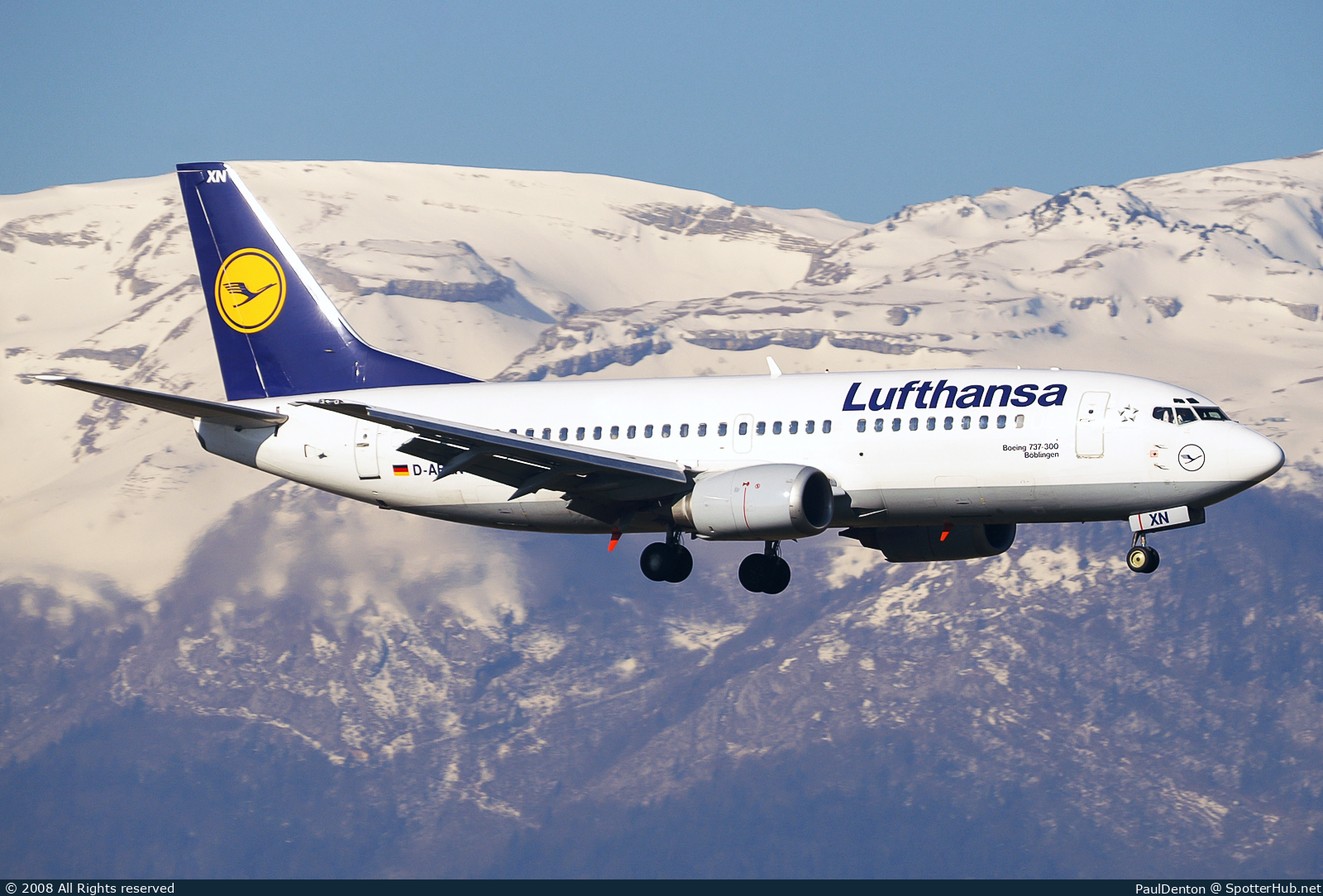 Photo of D-ABXN - Boeing 737-330 operated by Lufthansa
