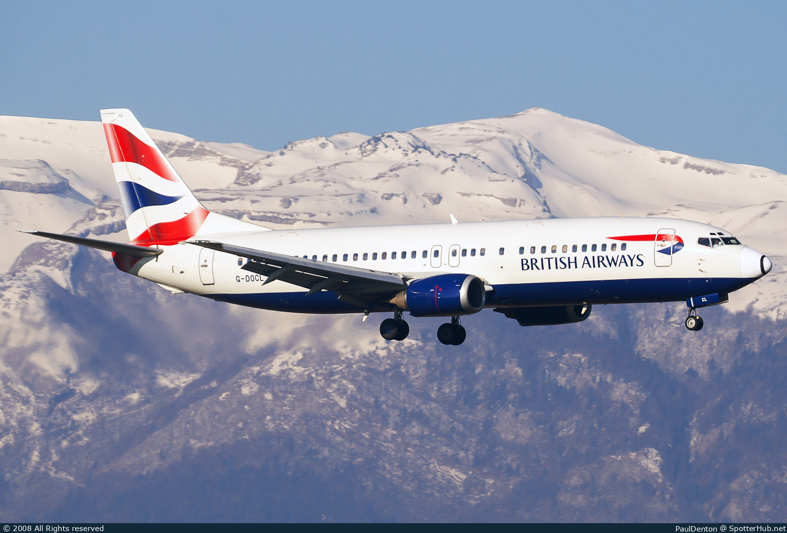 Photo of G-DOCL - Boeing 737-436 operated by British Airways