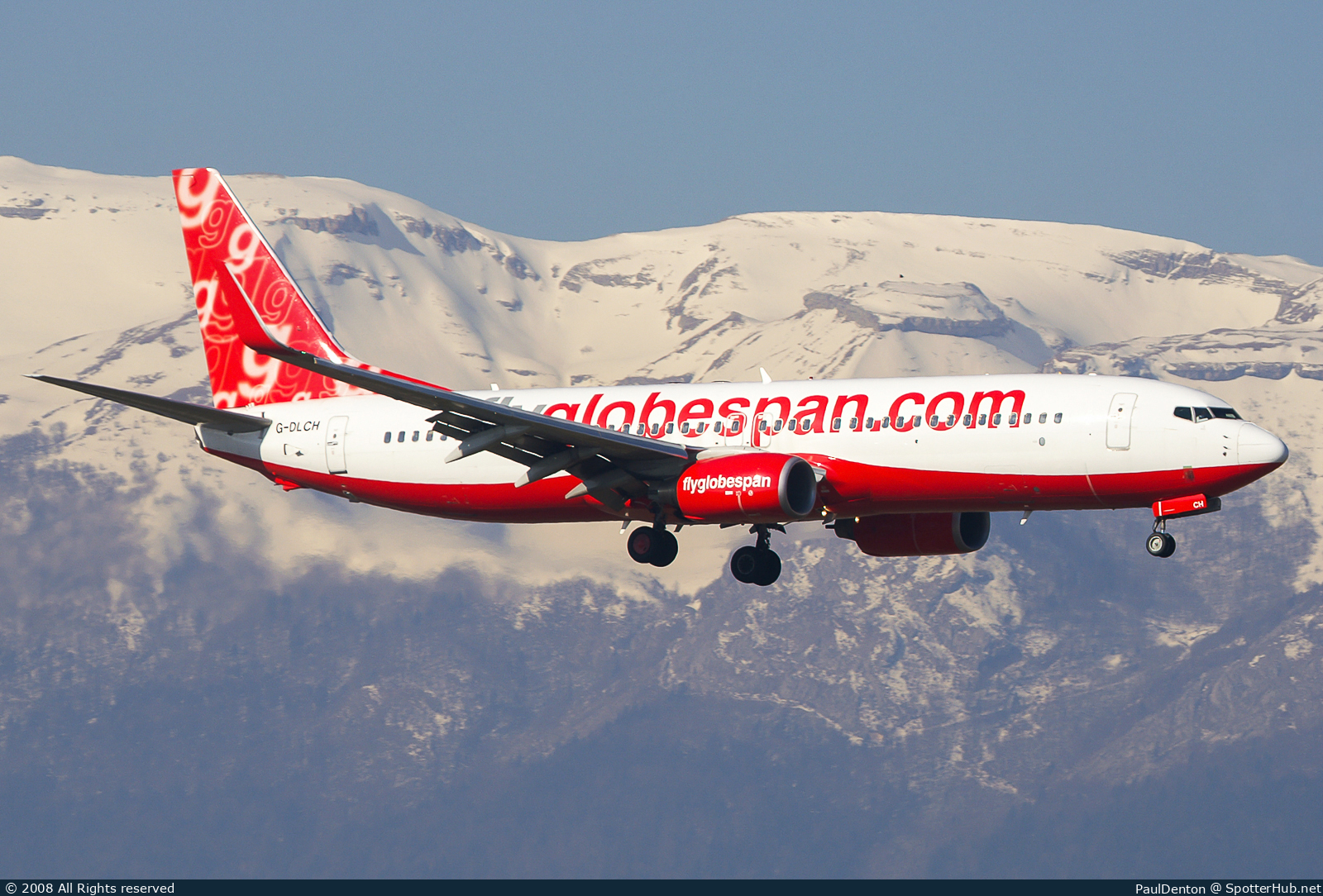 Photo of G-DLCH - Boeing 737-8Q8 operated by flyglobespan