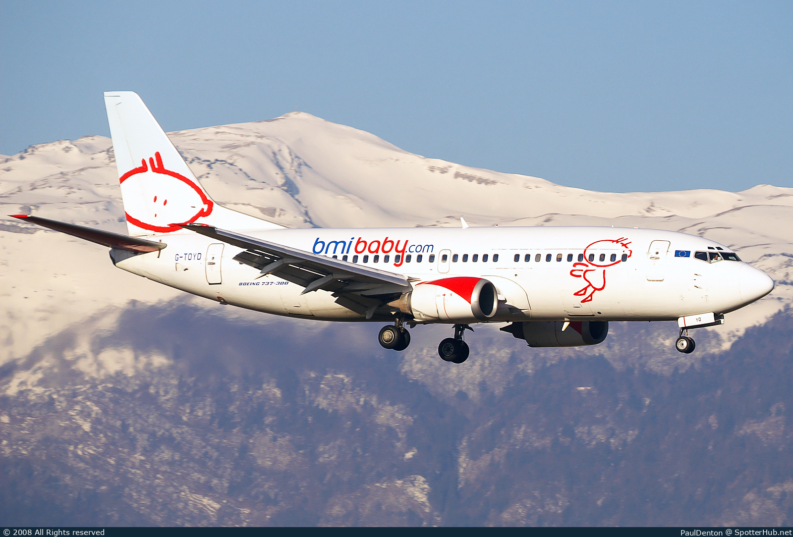 Photo of G-TOYD - Boeing 737-3Q8 operated by bmibaby