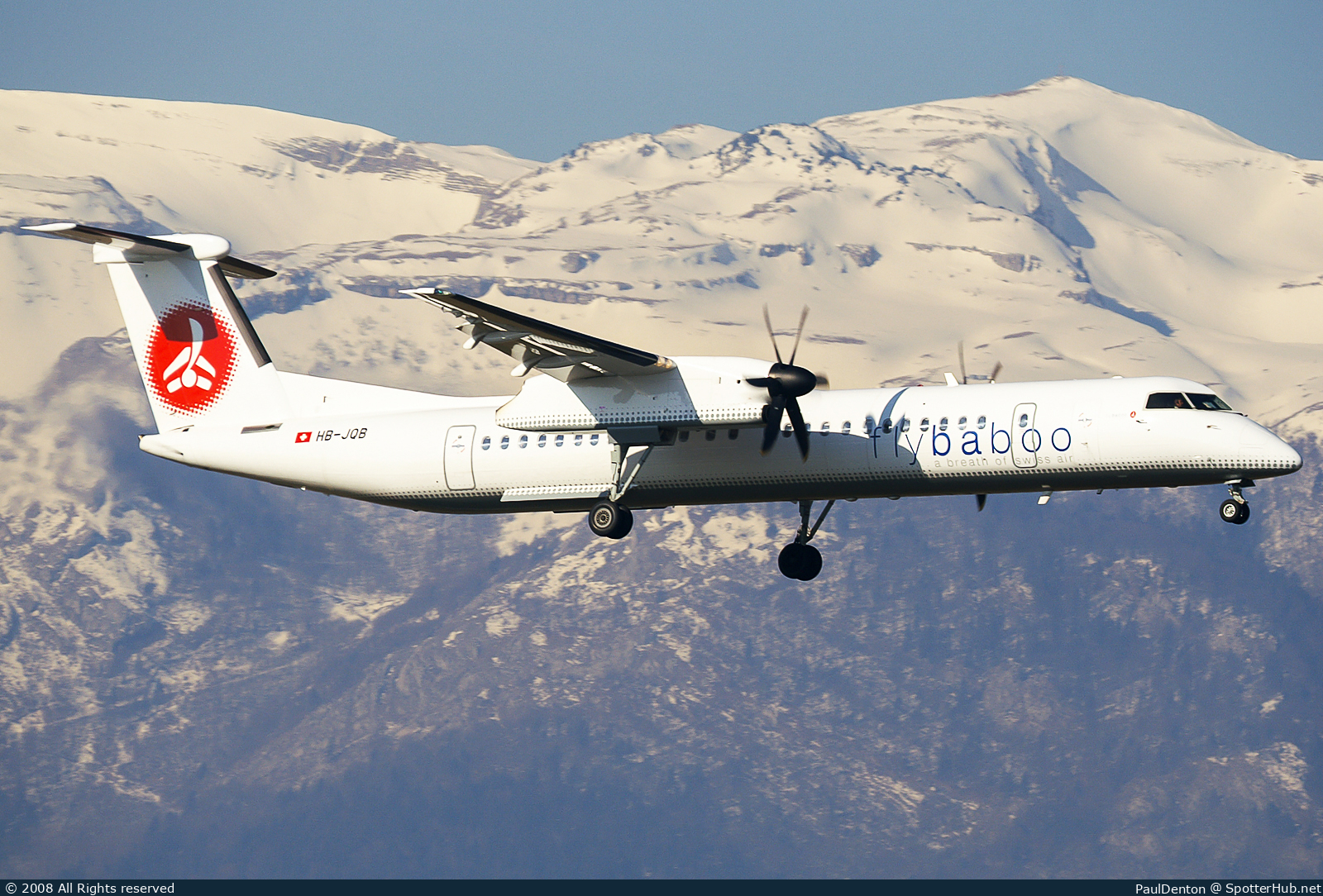 Photo of HB-JQB - Bombardier DHC-8-402 Dash 8 Q400 operated by Flybaboo