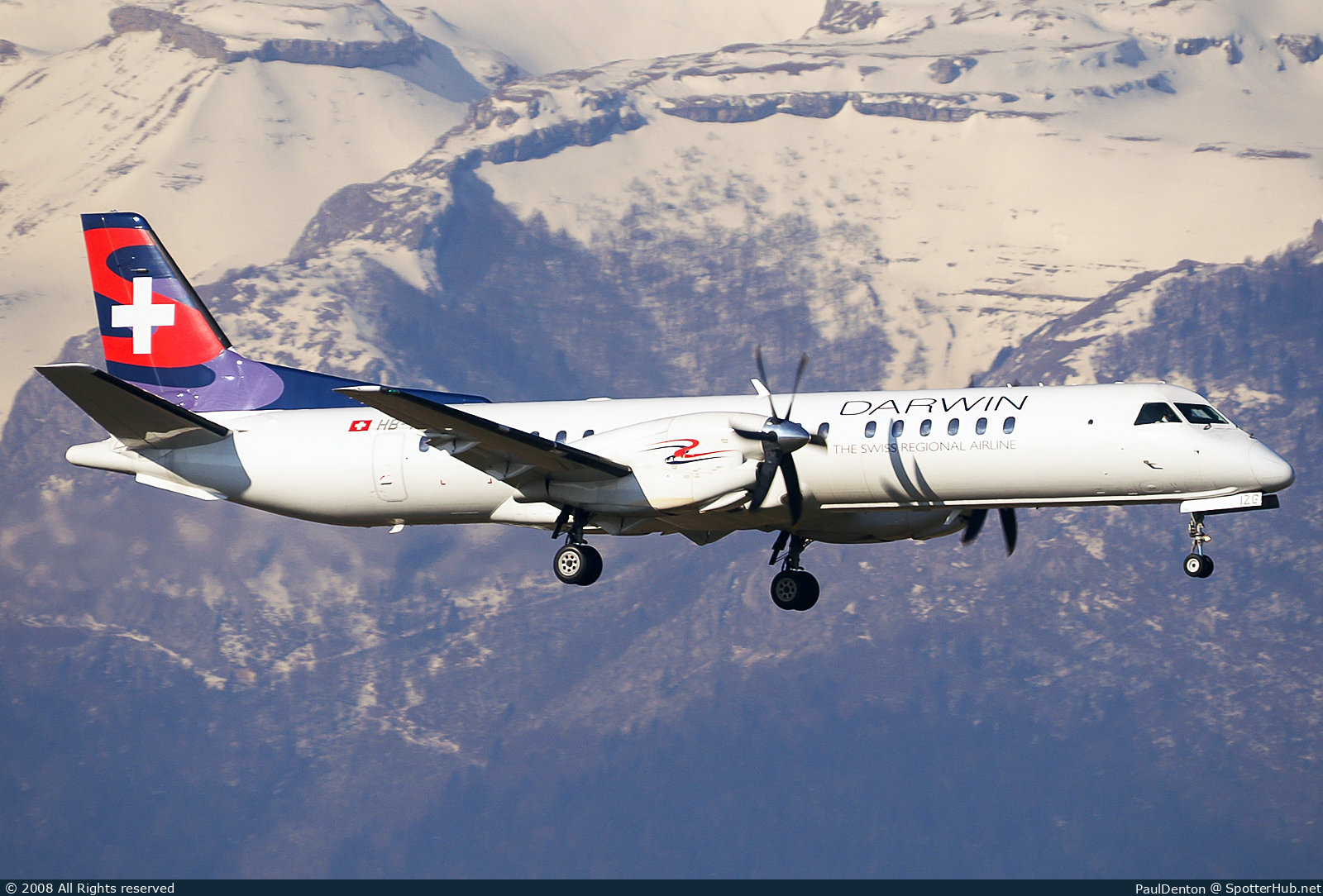 Photo of HB-IZG - Saab 2000 operated by Darwin Airline