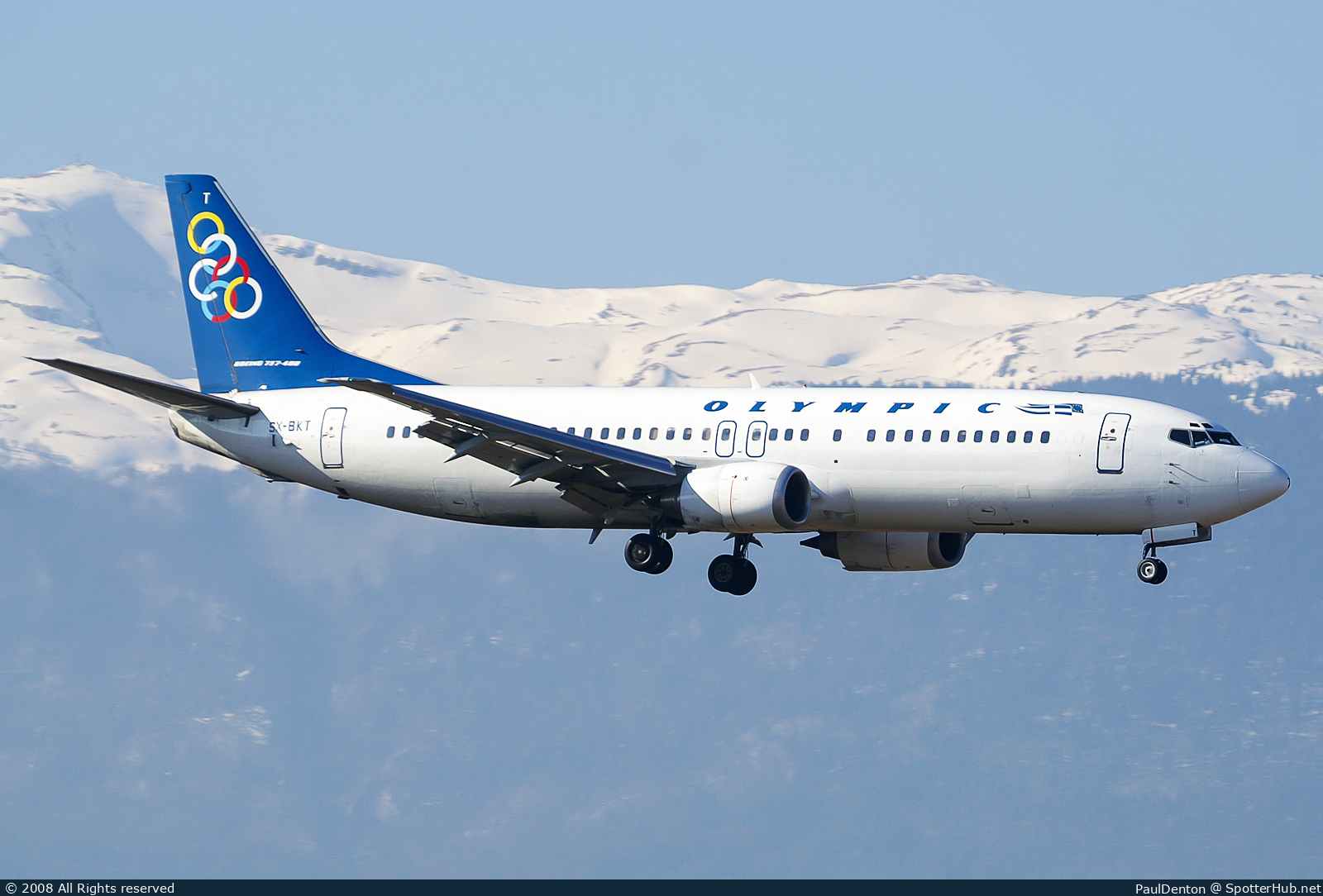 Photo of SX-BKT - Boeing 737-4Q8 operated by Olympic Airlines