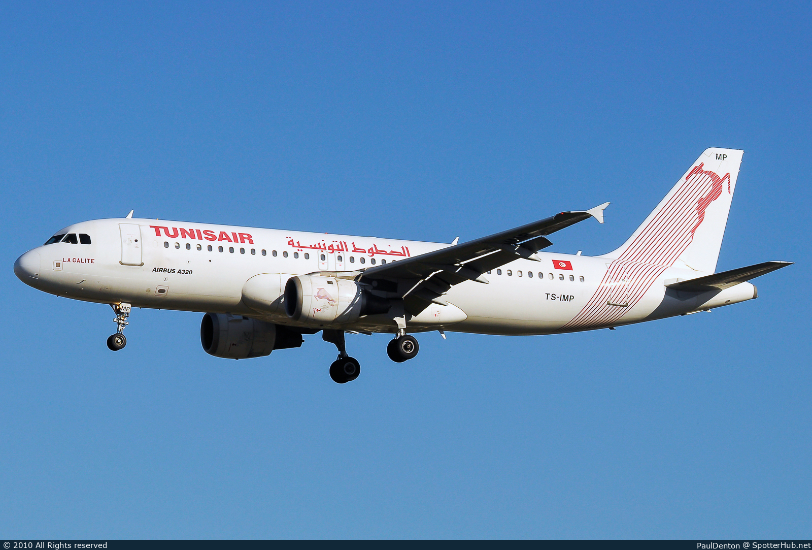 Photo of TS-IMP - Airbus A320-211 operated by Tunisair