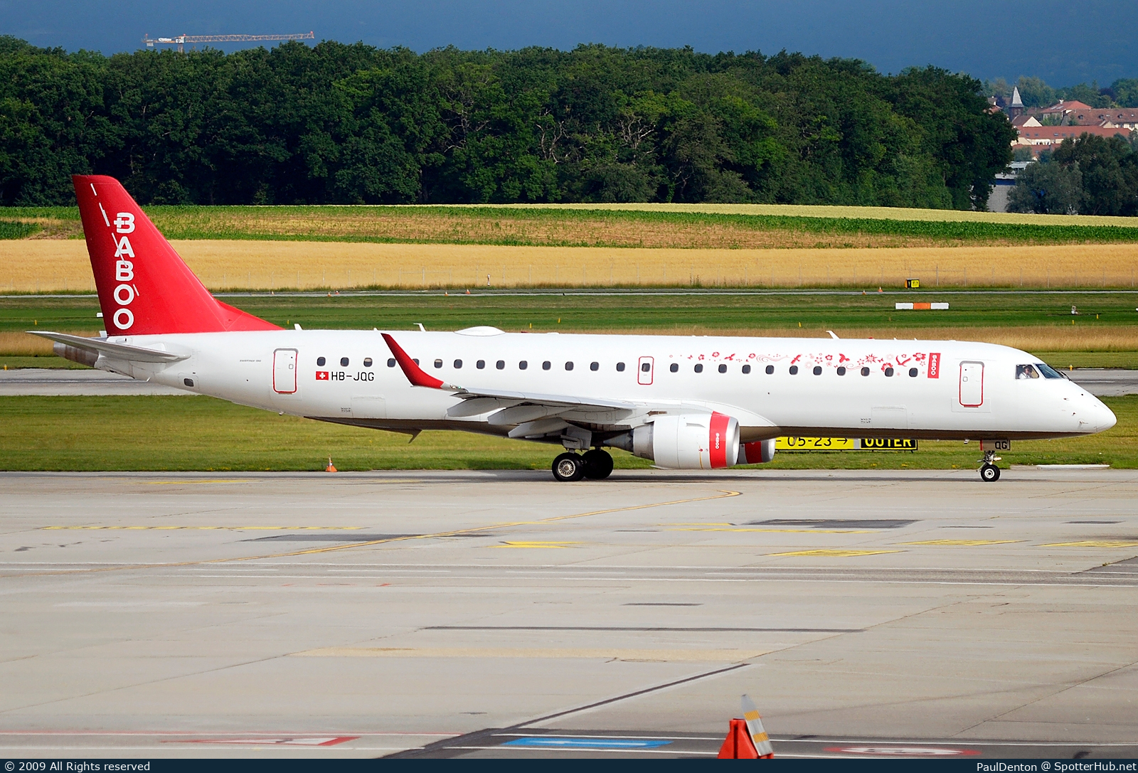 Photo of HB-JQG - Embraer ERJ-190LR operated by Flybaboo
