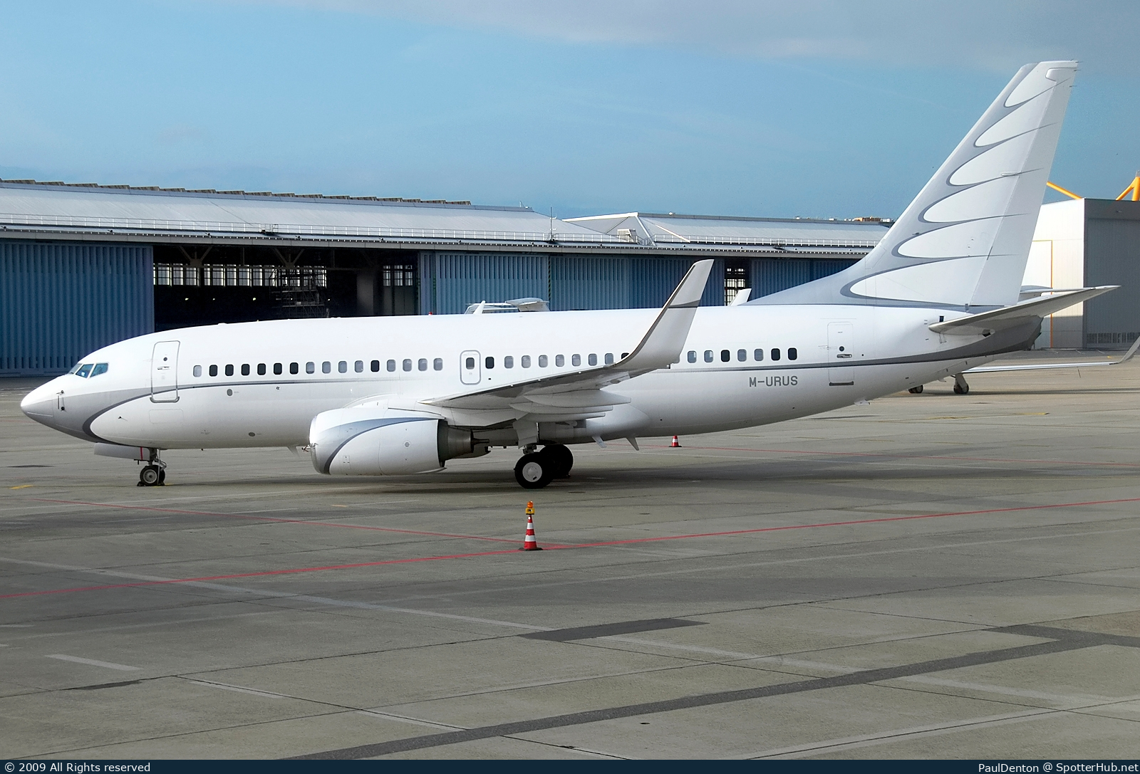 Photo of M-URUS - Boeing 737-7GC(BBJ) operated by Global Jet Luxembourg
